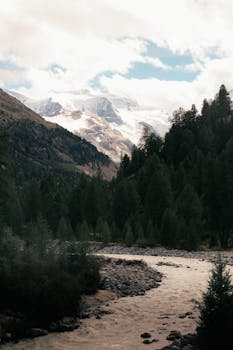 Scenic Mountain Landscape in Zermatt, Switzerland